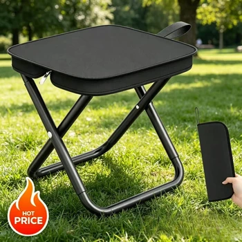 Ultraleichter Klappstuhl Praktischer Tragbarer Angelhocker für Outdoor Camping Picknick Reisen