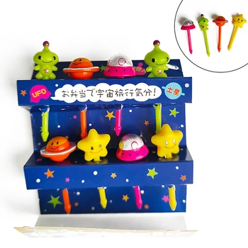 Kinder raum Obst gabel Kinder Snack Dessert Dekoration Gabeln Zahnstocher Mittagessen Salat (8 Stück)