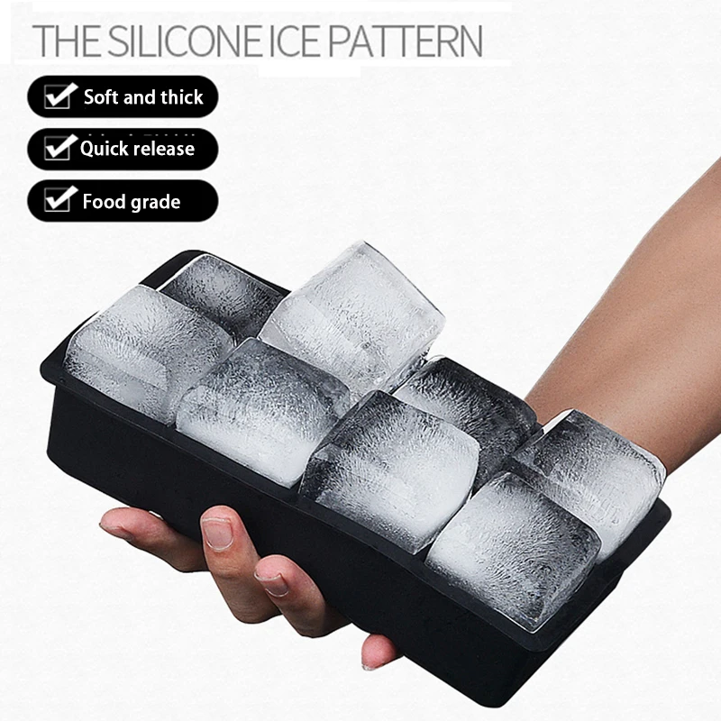 4/6/8/15 Grid Big Ice Tray Mold Giant Jumbo Large Food Grade – Bild 3