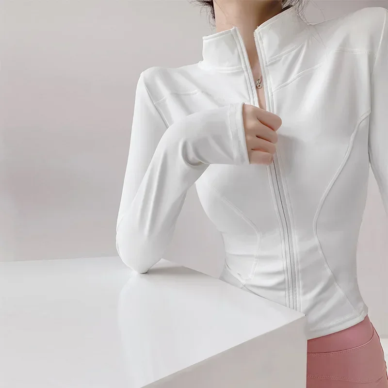 Sun Schnell trocknender Sportmantel Damen Enges Top Yoga – Bild 3