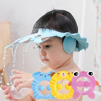Baby-Dusche, weiche Kappe, verstellbare Haarwaschmütze für Kinder, Gehörschutz, sicheres Kinder-Shampoo