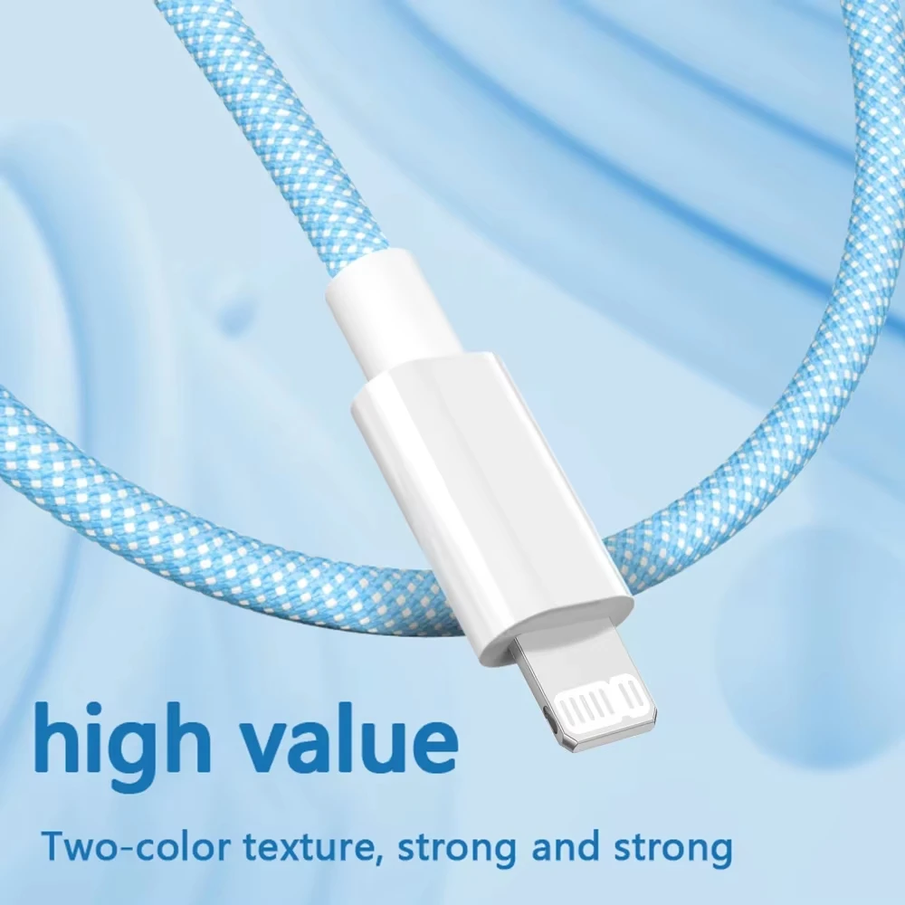USB-C auf Lightning Kabel 20 W PD, 3 A, für iPhone und iPad – Bild 6