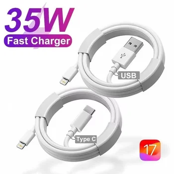 USB-C Ladekabel 35 W PD für iPhone 11-15, Schnellladen und Daten