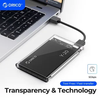 Orico sata to usb 3,0 Festplatten gehäuse 2,5 Zoll Typ-C externes Festplatten gehäuse für 7-9,5mm ssd/hdd