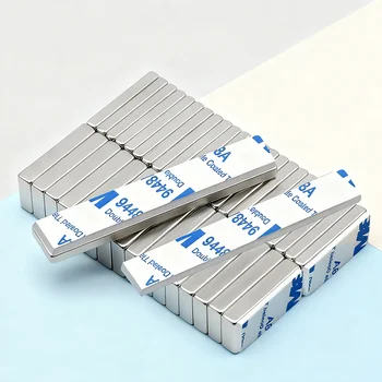 Leistungsstarker Neodym-Magnet mit doppelseitigem Kleber N35 NdfeB Permanentmagnet imanes Block Superstarke