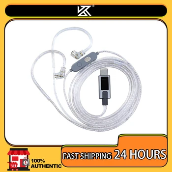 KZ-M2 Versilbertes Upgrade-Kabel mit Typ C/3,5 mm Doppelmikrofon für EDX Pro X AS16 Pro PRX Zenith