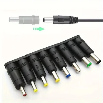 AC DC 5,5X2,1 MM Weibliche Jack Stecker Adapter Anschlüsse ZU 6,3 6,0 5,5 4,8 4,0 3,5mm 2,5 2,1 1,7 (8 Stück)
