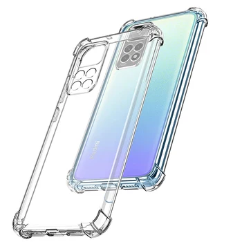 Stoßfeste Silikon-Soft-Hülle für Xiaomi Redmi Note 11 11S 11T 10 10S 10T 9 8 Pro 10A 10C 9A 9C 9T klare