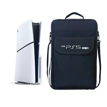 PS5 Slim Tragetasche Tragbare Aufbewahrung Umhängetasche Schutzhülle Rucksack für Playstation 5 Slim