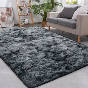 VIKAMA Wohnzimmerteppich, Schlafzimmer, Kinderzimmer, weiches und flauschiges Kissen, rutschfeste