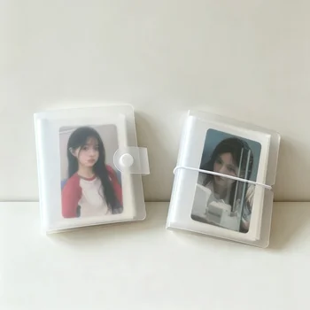 Kpop Fotoalbum Mini 3-Zoll-Album Fotokartenhalter Idol-Sammelmappe Fotokartenhalter Spielkarten-Sammelbuch