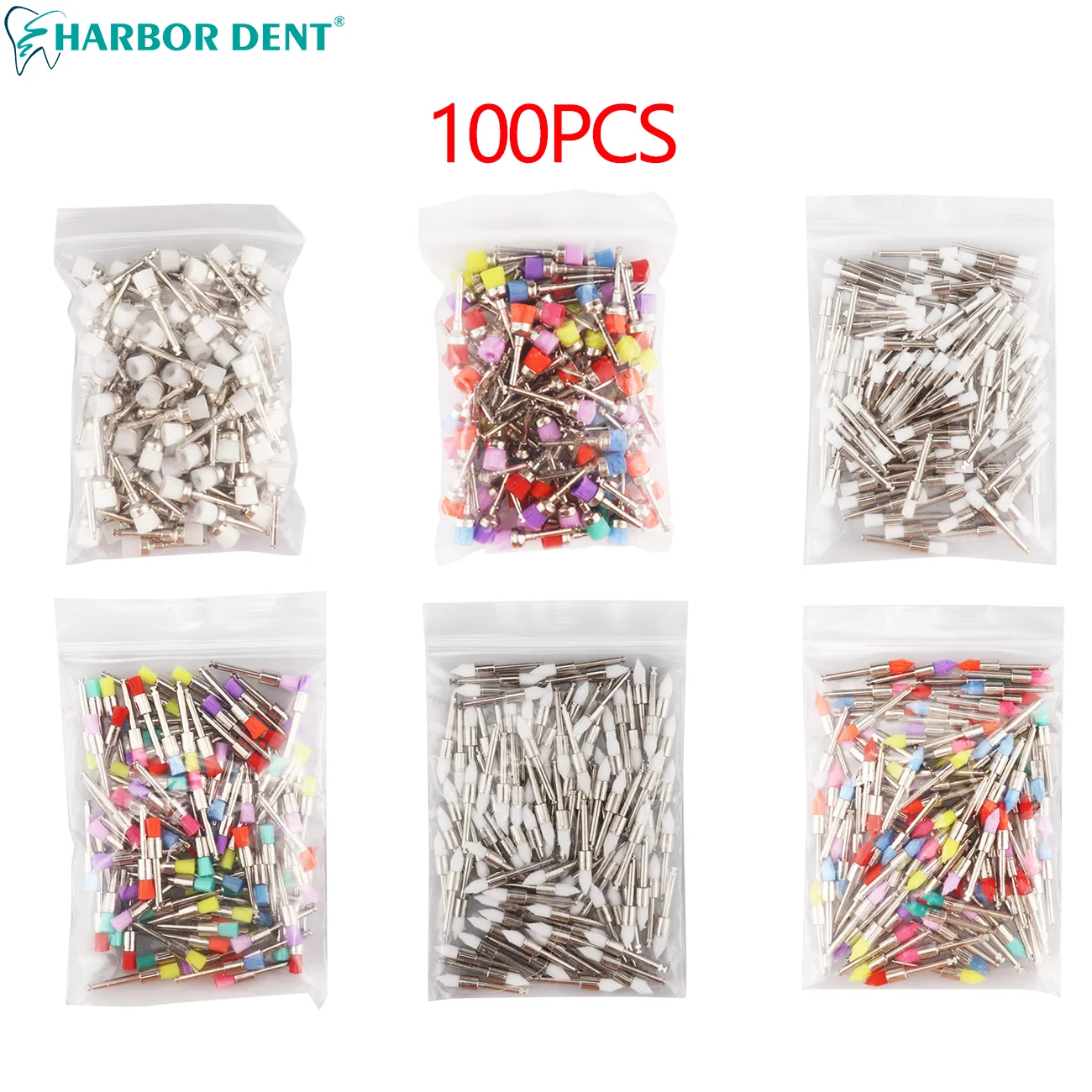 100 Teile/beutel Einweg Dental Polieren Pinsel