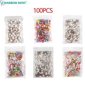 Beutel Einweg Dental Polieren Pinsel Flache/Schüssel/Scharfe Typ Nylon Zahnmedizin Prophy Polierer (100 Stück)