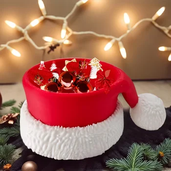 Weihnachtsschale - Weihnachtsmannmütze zur Vorbereitung auf das bevorstehende Weihnachten. Diese coole