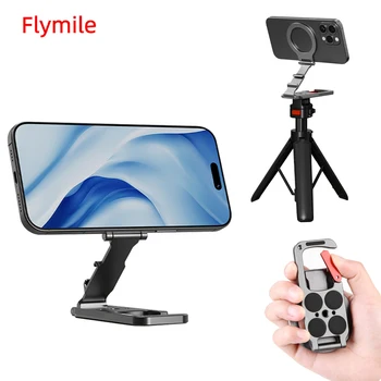 Flymile Magnetischer Handyhalter mit Karabinerhaken für iPhone 18 Pro Max 17 16 15 Zubehör Stativ Kompatibel