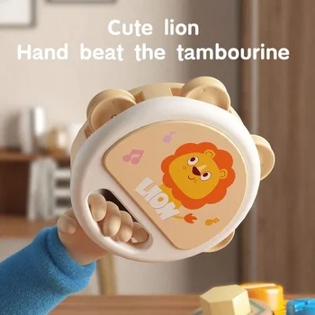 Baby klatschtes Tamburin, zarte Tamburine, Schlaginstrument, bezaubernde Tamburine, tragbares