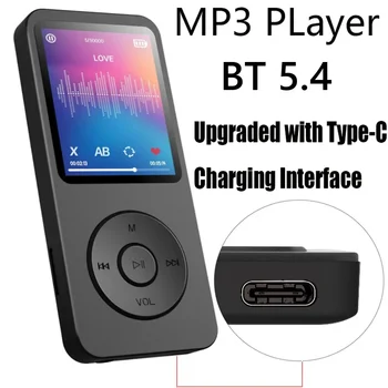 MP3-Player Typ-C 32G HiFi Verlustfreier Musik-Player Studenten-Walkman zum Schwimmen, Laufen, Reiten