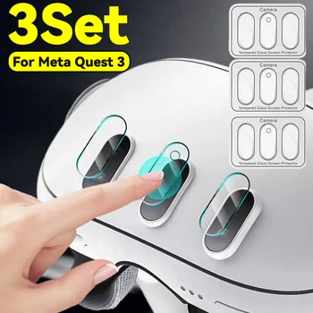 Meta Quest 3 VR Objektiv Schutz Gehärtetes Glas HD Transparent Anti-scratch Schutz Film für Meta Quest 3