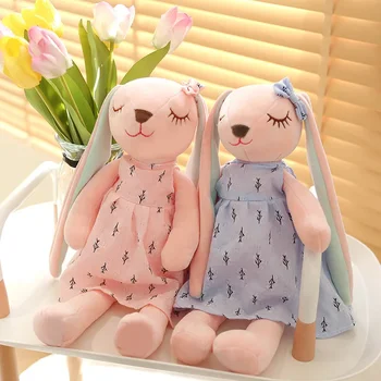 Kawaii Lange Ohr Kaninchen Plüsch Spielzeug Baby Schlaf Komfort Puppen Gefüllte Weiche Tier Spielzeug Schöne