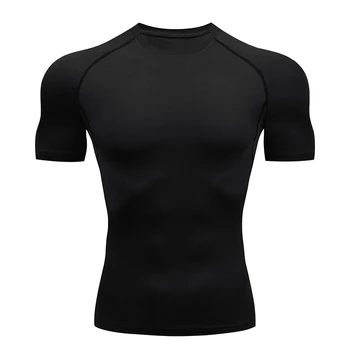Männer Lauf Kompression T-shirt Kurzarm Sport Tees Gym Fitness Sweatshirt Männlichen Jogging Trainingsanzug