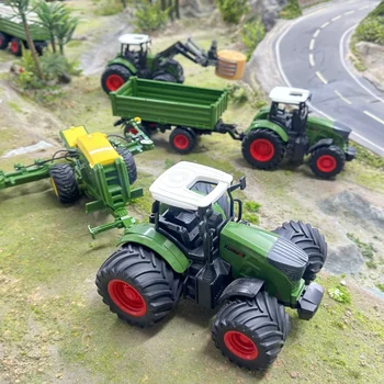 Großes Traktorspielzeug DIY Farmer Car Spielset Spielzeug Transport Anhänger Technik Geburtstagsgeschenke