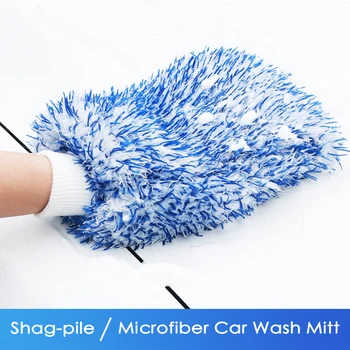 Plüsch Auto Waschen Mitt Mikrofaser Dicke Auto Reinigung Handschuhe Auto Waschen Zubehör Auto Reinigung