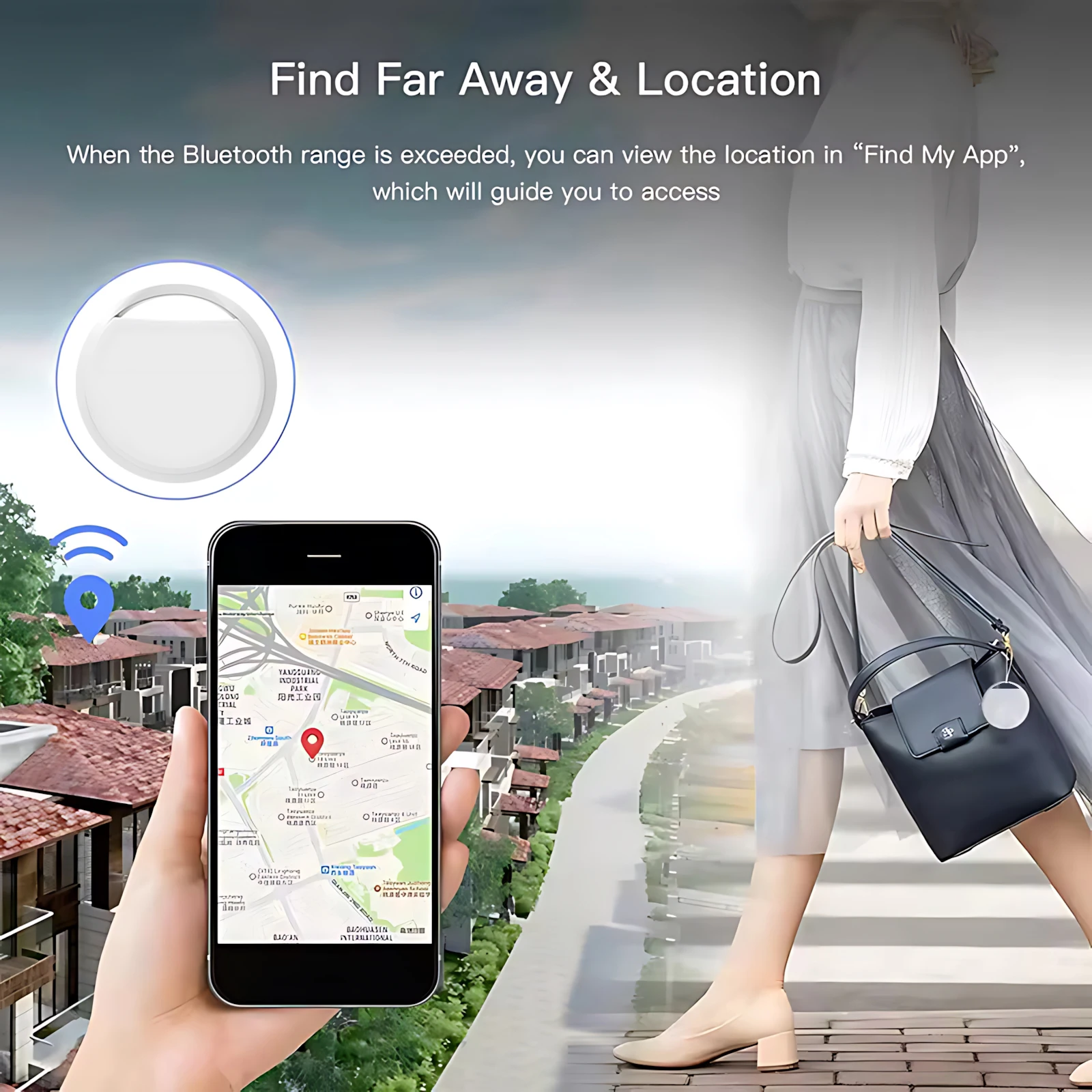 Smart Bluetooth Mini GPS Tracker funktioniert mit Find My APP – Bild 3