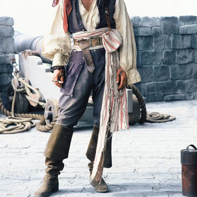 Mittelalterliche Lederstiefel Jack Sparrow Renaissance Half – Bild 5
