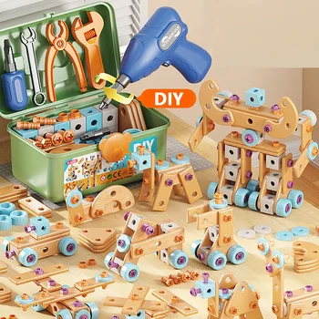 DIY Mutter Hand Demontage Montage Puzzle Simulierte Schrauben Toolbox Frühe Pädagogische Kinder Spielzeug Form