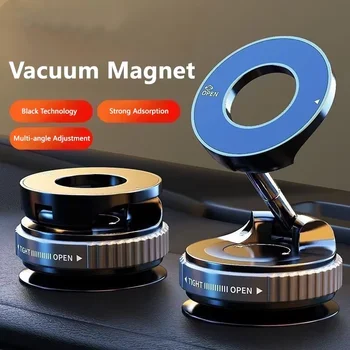 Starker magnetischer Telefonhalter, faltbares Design 360° ° Einstellbare Vakuum-Autohalterung