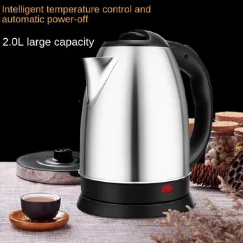 2L Wasserkocher aus lebensmittelechtem Edelstahl, schnell kochender Warmwasserbereiter, Mehrzweck-Teekanne