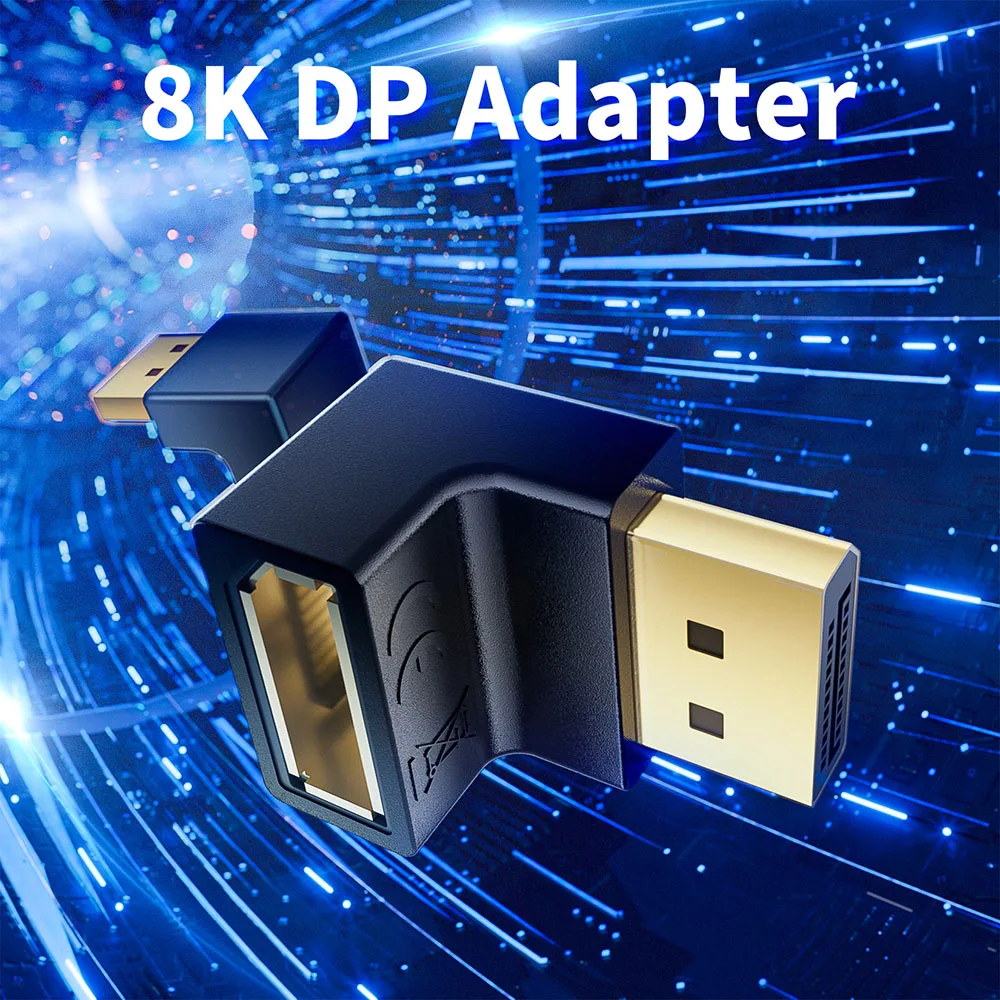 90-Grad-DisplayPort-Kabeladapter, recht- und linksseitiger – Bild 5