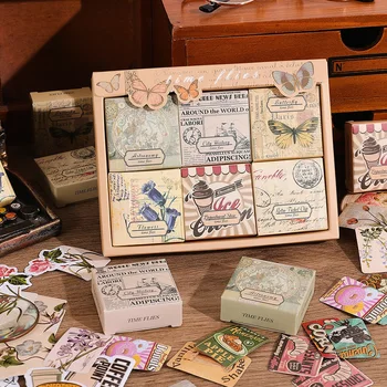 Komplettes Set mit Aufklebern für Scrapbooks, inklusive Washi-Papier-Dekorationen - ideal zum Personalisieren