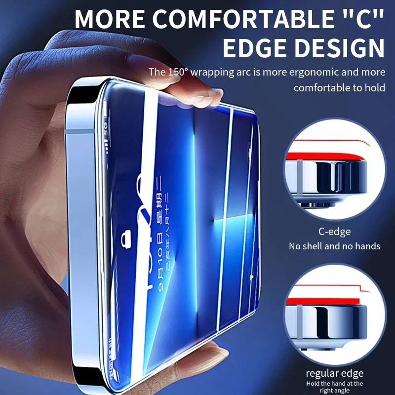 3 Stück gehärtetes Glas für iPhone 14 13 12 11 15 Pro Max – Bild 4