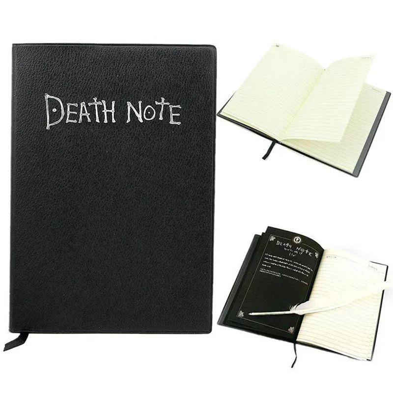 Anime Death Note Notizbuch-Set, Leder-Tagebuch, sammelbares – Bild 4