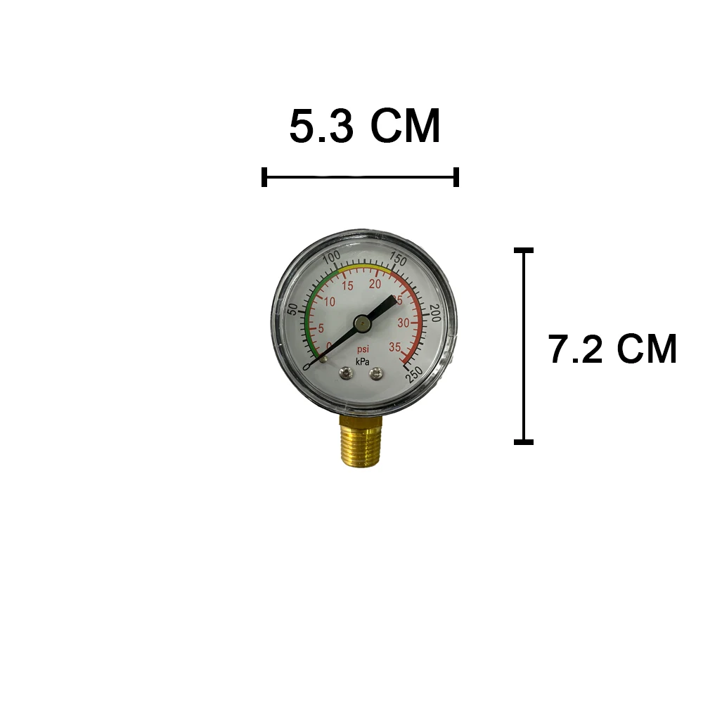 Unten Montierter Pool-Sandfilter Druckmesser 0-35 PSI Präzise – Bild 6