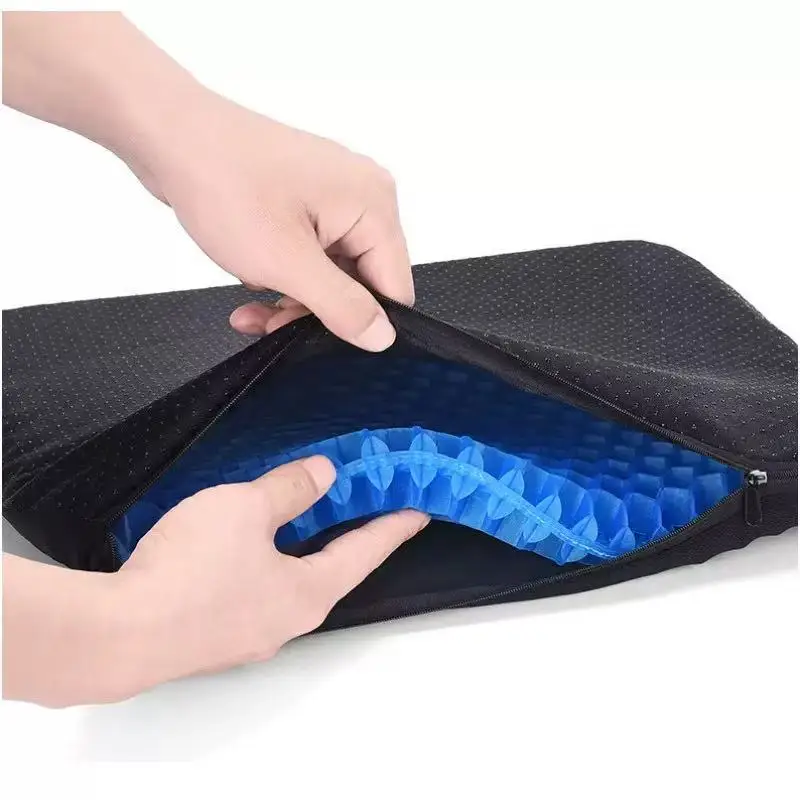 Gel-Sitzkissen, Sommer, atmungsaktiv, Wabendesign zur – Bild 6