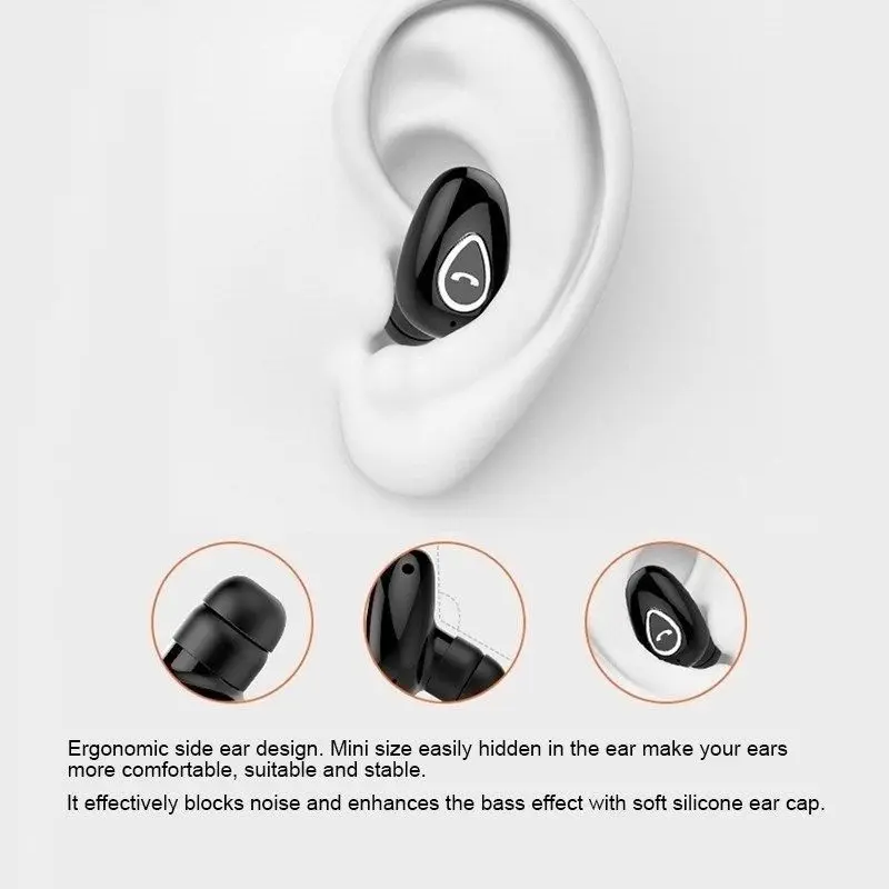 Mini unsichtbare Kopfhörer Bluetooth 5.0 kabellose Kopfhörer – Bild 3
