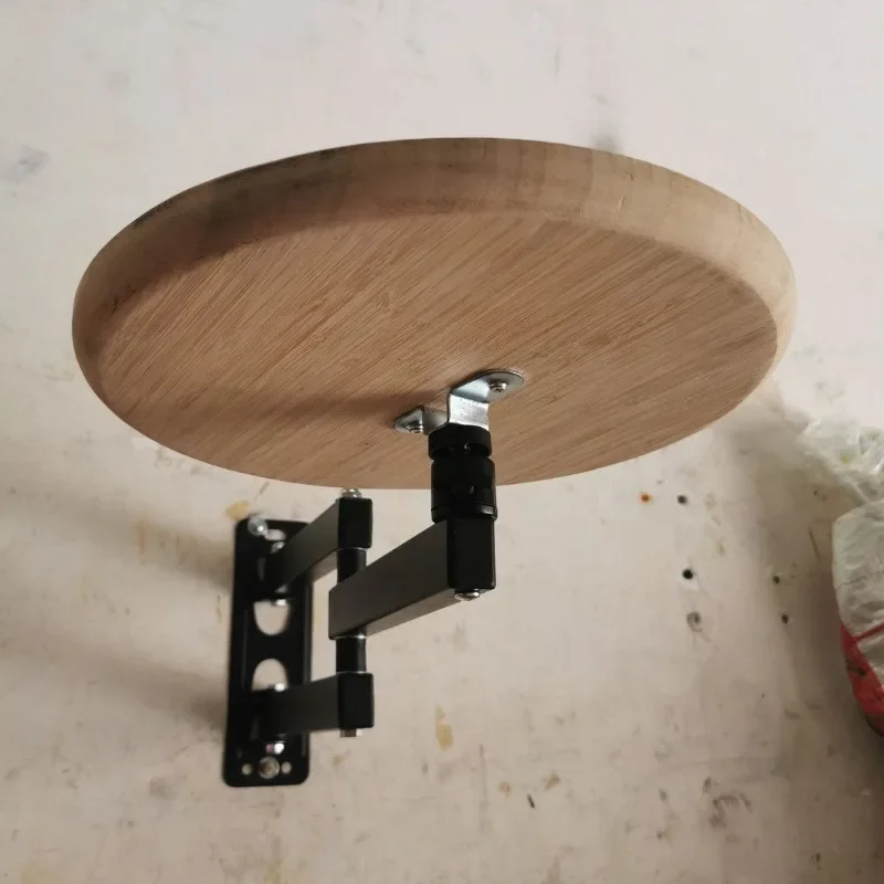 Lagerung Metall Regal Holz Veranstalter schwimmende Wandre – Bild 2