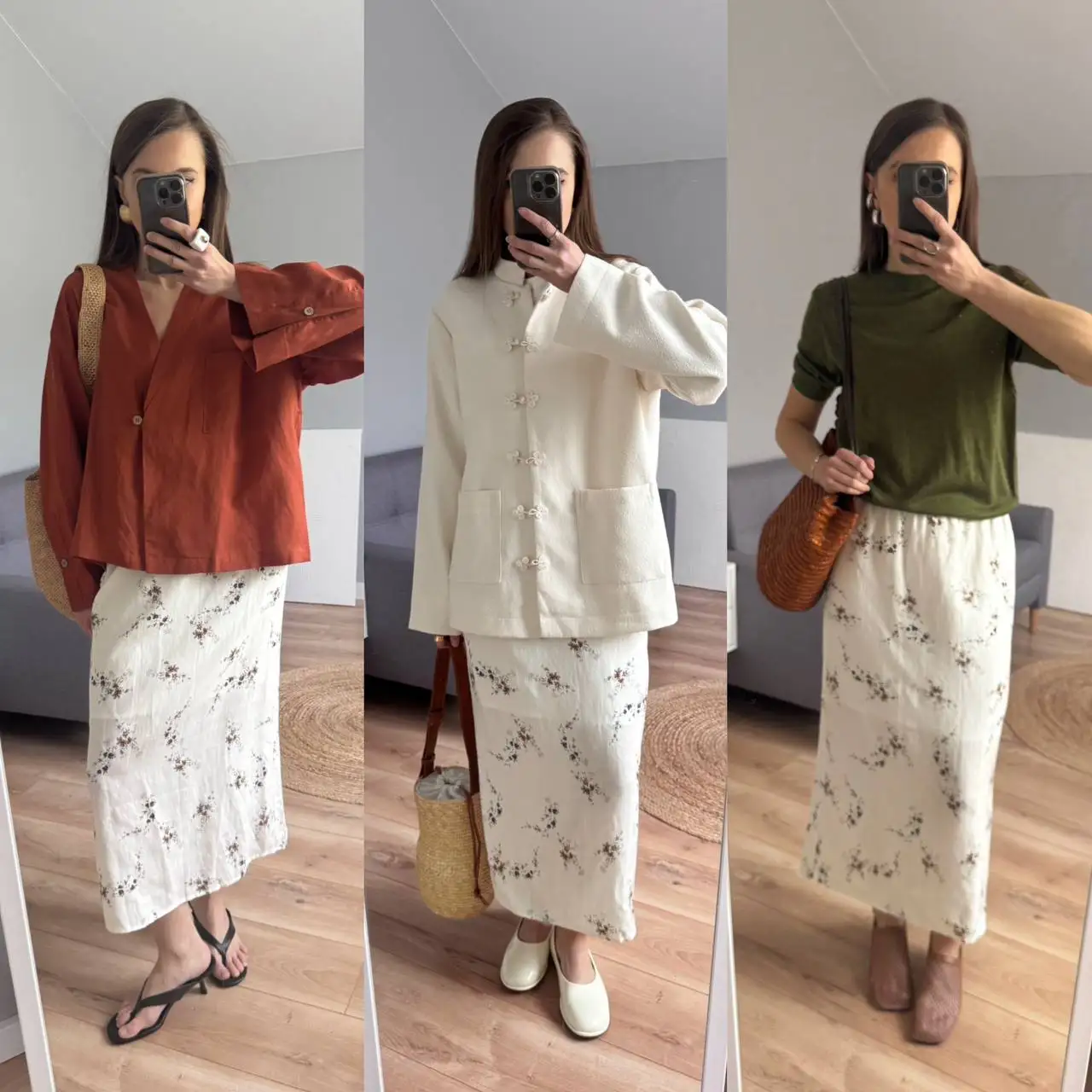 2026 Sommer Damenmode Blumenmuster-Rock Bequeme – Bild 6