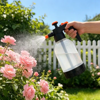 1,2L Auto-Waschsprühflasche Handgehaltener Autowäscher Gießkanne für Auto und Garten Drucksprüher