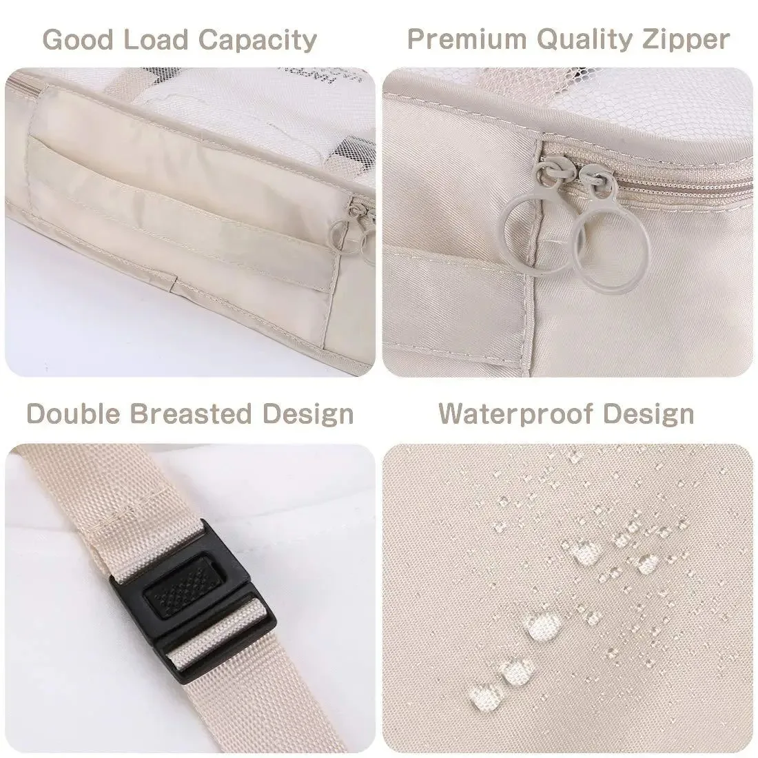 6/8Pcs Set Reisetasche Organizer Kleidung Gepäck Reise – Bild 5