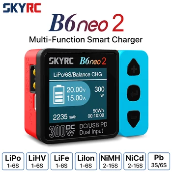 SKYRC B6neo 2 Smart Charger Multifunktions-Smart-Ladegerät DC 300 W PD 80 W