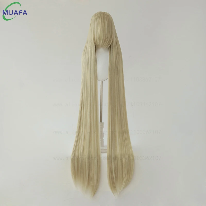 700 g hochwertige 59" 150 cm lange gerade Cosplay-Perücke mit – Bild 5