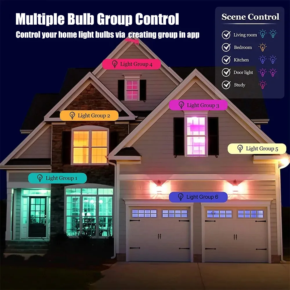 15W 18W E27 Zigbee Smart Glühbirnen RGB E27 Led-lampe – Bild 6