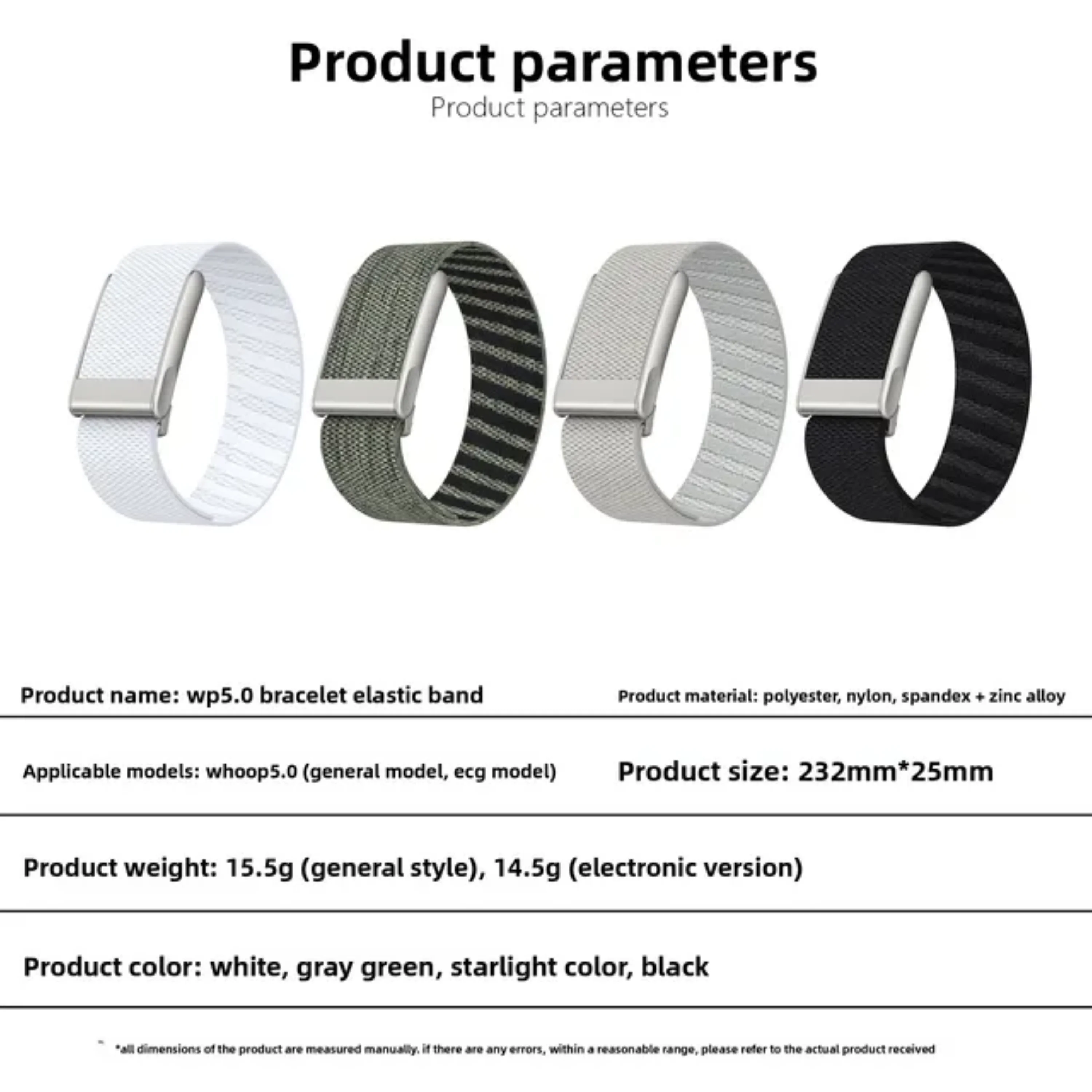 Whoop 5.0 Armbänder, Uhrenarmbänder, weiche Bänder – Bild 6
