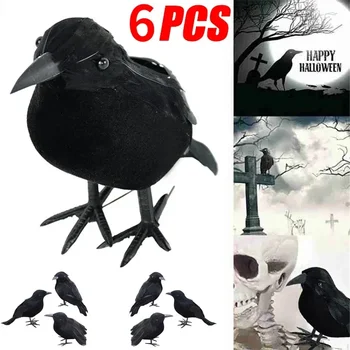 Realistische künstliche Krähen Party Ornament Halloween Dekorationen 2023 Halloween Party Requisiten Horror
