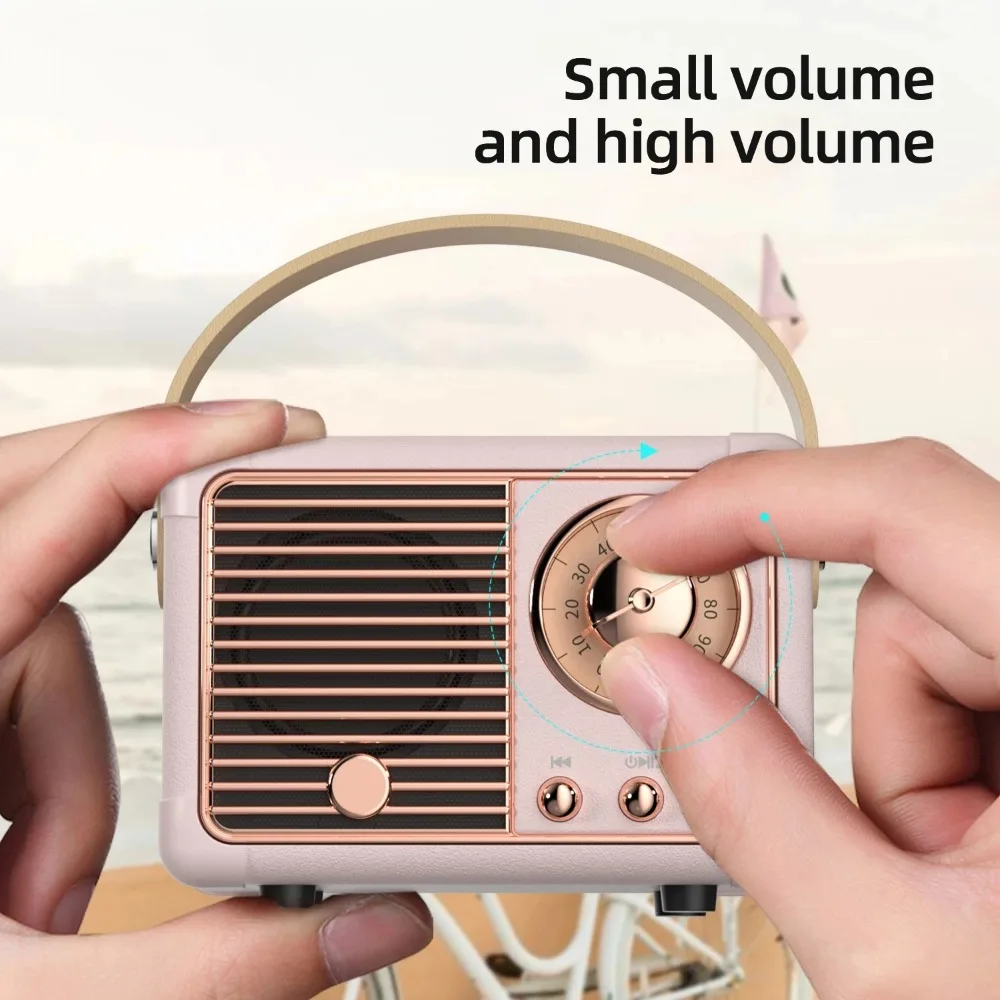 Retro Bluetooth Lautsprecher Drahtlose Karte Tragbare – Bild 3
