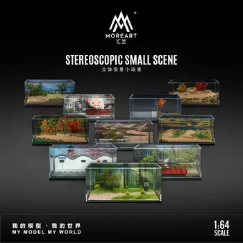 MoreArt 1:64 Integriertes Realistisches Diorama, Einteiliges Vorgefertigtes Mini-Landschaftsmodell