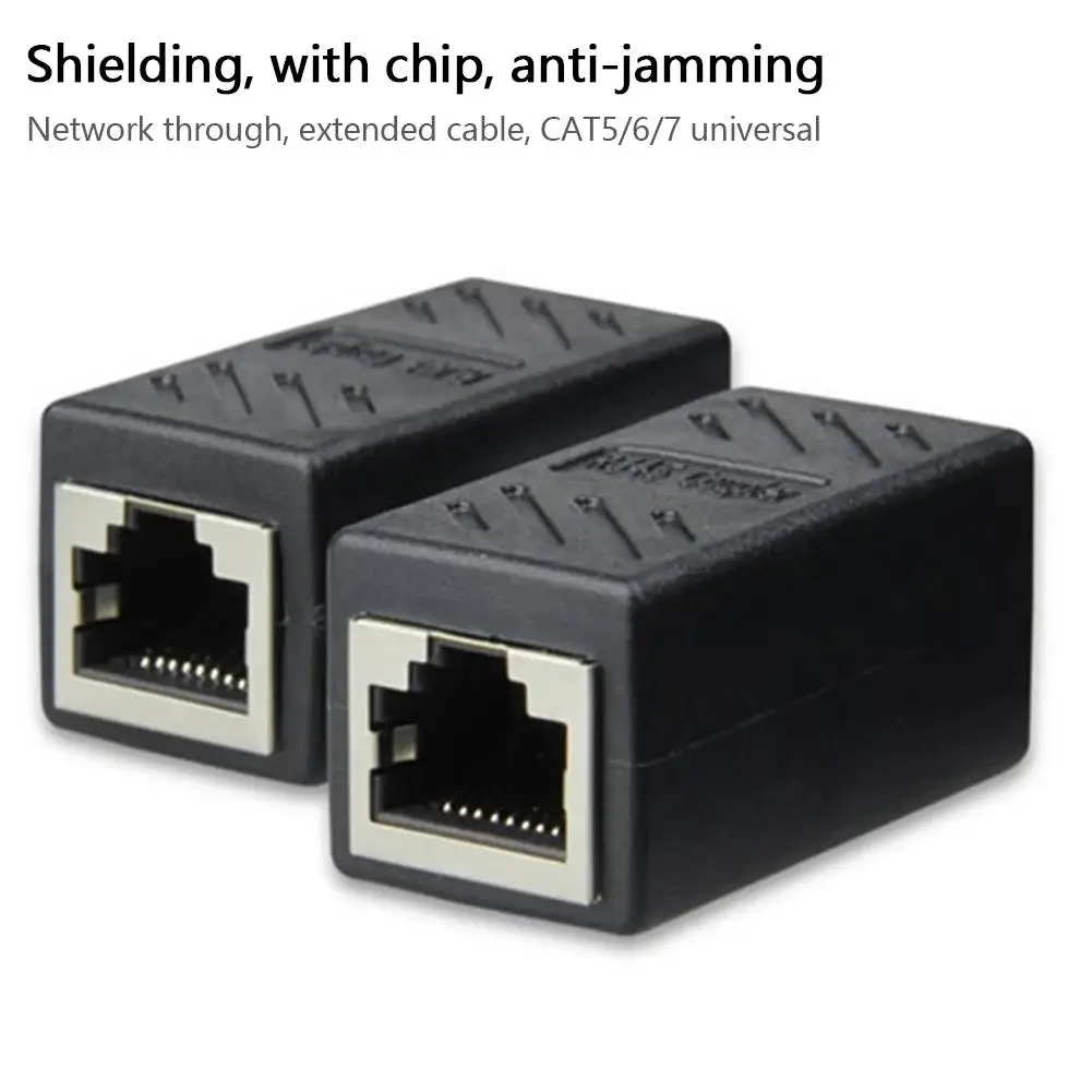 RJ45 Kupplung Buchse auf Buchse für Cat 5e/6/7 Netzwerkkabel – Bild 4